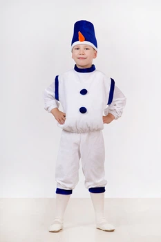 Детский карнавальный костюм Снеговик Maski karnaval НГ 3-6 лет One size Белый