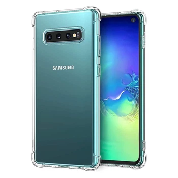 Чехол на Samsung Galaxy S10 Plus прозрачный противоударный cиликоновый кейс Gisolo (1800)