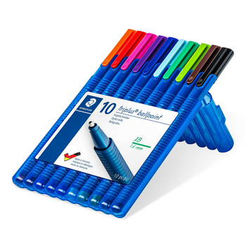 Набор ручек-роллеров Triplus Staedtler (10шт/уп) (ST.462 SB10)