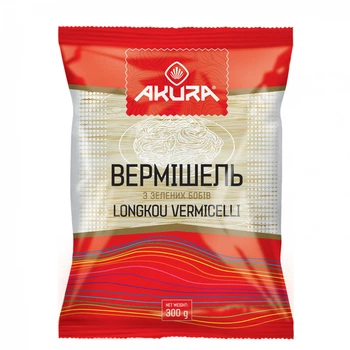Вермішель фунчоза AKURA, із зелених бобів 300 р.