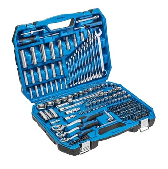 Набор инструментов Hoegert 222 предмета 1/4", 3/8",1/2" HT1R444