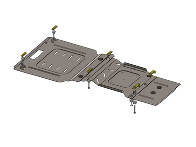 Захист двигуна, КПП, РКПП Mercedes GL 2006-2012 450 X164 USA Кольчуга
