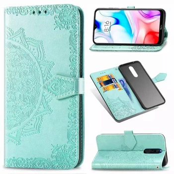 Чехол Vintage для Xiaomi Redmi 8 книжка кожа PU бирюзовый