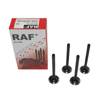 Клапан RAF ВАЗ 2108, 2109, 21099, 2110, 8 клап двиг 1.3-1.5л, ГАЗ двиг ЗМЗ-406, комплект випуск 4 шт (49088)