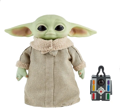Интерактивная фигурка Дитя Малыш Йода Мандалорец Звездные войны Star Wars Grogu The Child 12-in Plush Motion RC Mattel (GWD87)