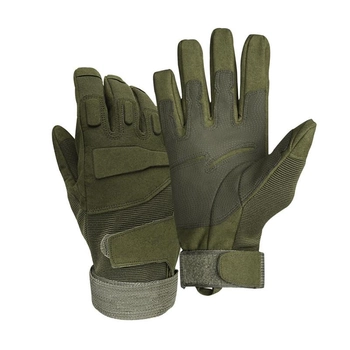 Стильные тактические перчатки Lesko E002 Army Green M tactical полнопалые (F_4927-30587)