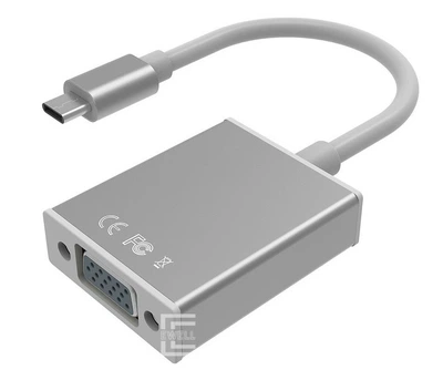Адаптер Ewell USB3.1 Type-C - VGA M/F кабель 10 см (EW011)