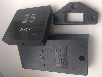 Замок мебельный электронный с фиксированным RFID доступом EM7980 с металлическим черненным фронтальным корпусом с возможностью гравировки нумерации