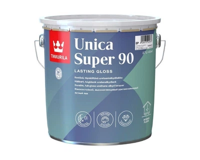 Лак алкид-уретановый TIKKURILA UNICA SUPER 90 яхтовый глянцевый 2,7л