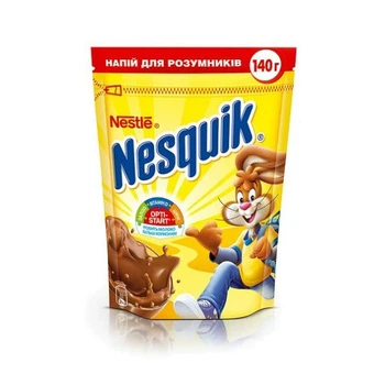 Какао-напиток Nesquik шоколадно-молочный коктель 140г (7613035706804)