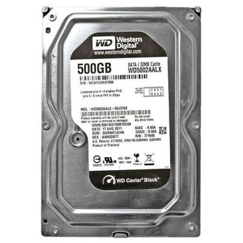 Накопитель HDD SATA 500GB WD Caviar Black 7200rpm 32MB (WD5002AALX) - Refubrished