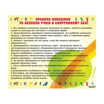 Правила поведения и безопасности учащихся в спортивном зале