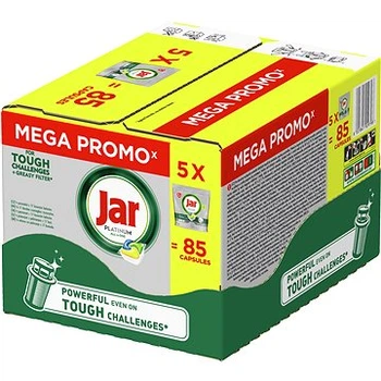 Капсули для посудомийних машин Jar Platinum All in One 85шт (5уп*17 шт)