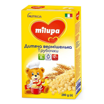 Вермішелька Milupa трубочки 280г від 12міс (bc-344819)