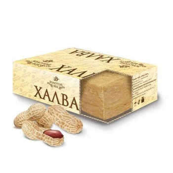 Халва Zolotoi Vek з арахісом порційна плівка 5 кг (4820026706627)