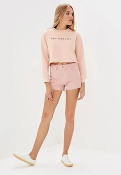 Шорты джинсовые Mango 33060467 38 Розовые