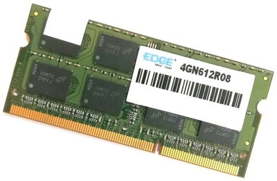 Оперативная память для ноутбука Edge SODIMM DDR3 4Gb 1333MHz 10600S 2R8 CL9 (4GN612R08) Б/У