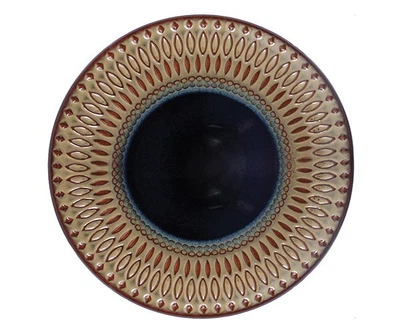 Тарелка подставная круглая 27 см Dec Maori Brown Blue L0480-XY4612 A-11 LOS`K