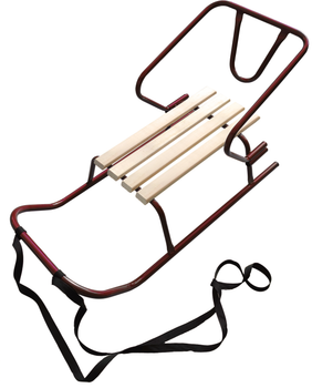 Санки зимние Snower "Зимко" 83 х 40 х 42 см Бордовые (4820211101435_4)