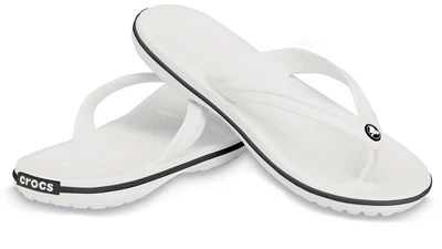 Вьетнамки Crocs Crocband Flip 37 белый 11033