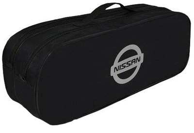 Сумка-органайзер в багажник Ниссан черная размер 50 х 18 х 18 см (03-037-2Д)