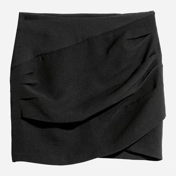 Юбка мини летняя женская H&M 0589840 36 Черная (KAY2000001293393_LD2000001293393)