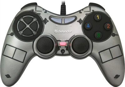 Проводной геймпад Defender Zoom PC Silver/Black (64244)