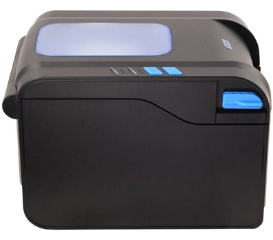 Принтер этикеток Xprinter XP-370B Black с отделителем этикетки