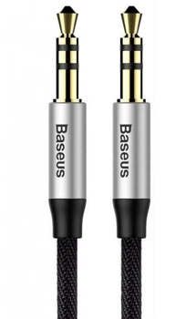 Кабель Baseus Yiven M30 3.5mm to 3.5mm 1.5m Silver/Black (CAM30-CS1)