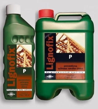 Біозахист, пропитка для дерева Lignofix P, 5кг, коричневий