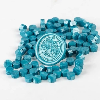 Сургуч для скрапбукінгу Blue Pearl, сургуч для рукоділля, віск для сургучного друку Блакитний Перламутровий Panalisa (45385426)