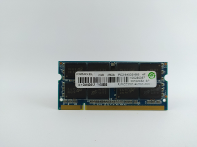 Оперативная память для ноутбука SODIMM Ramaxel DDR2 2Gb 800MHz PC2-6400S (RMN2230MJ48D8F-800H) 1995 Б/У
