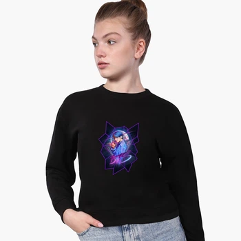 Свитшот для девочек БТС (BTS) (9509-1067) 146-152 см Черный