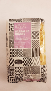Макаронные изделия в форме бабочек La Ruvida Farfalle Rigate 500г