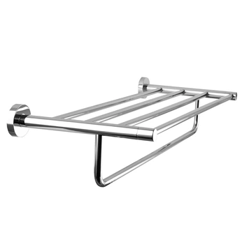 Держатель для полотенец с полкой PERFECT SANITARY APPLIANCES SP 8181 000004552 600мм округлый металлический хром