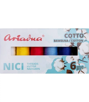 Набор ниток Ariadna Cotto Sky 80/170 м 6 цветов (1111)