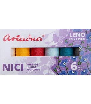 Набор ниток Ariadna Leno Sky 40/70 м 6 цветов (1111)