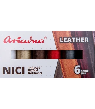 Набор ниток Ariadna Leather Tytan 60E/120 м 6 цветов (1111)