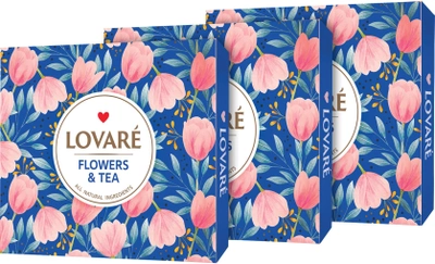 Комплект чая Lovare Flowers & Tea 12 видов х 3 шт (2000345444697)