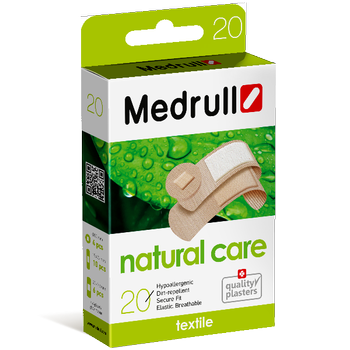 Пластир Medrull "Natural Care", на тканинній основі, кількість 20шт.