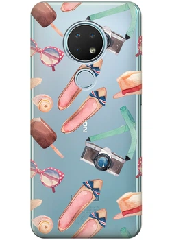 Силиконовый чехол iSwag для Nokia 6.2 Женские штучки (M13144)
