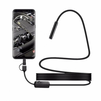 Цифровий Ендоскоп Камера ZCF камера товщиною 7 мм USB/micro USB з підсвічуванням з кабелем 5 м (51087455)