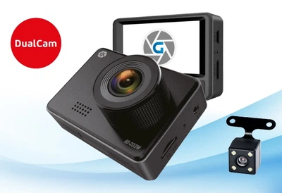 Видеорегистратор Globex GE-203W (Dual Cam)