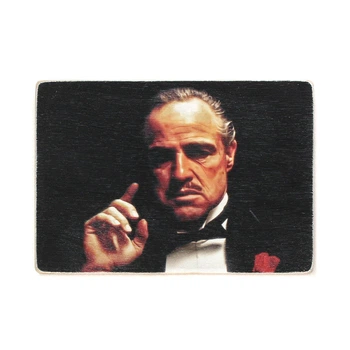 Дерев'яний постер Wood Posters "The Godfather. Хрещений батько. Дон Віто Корлеоне. Портрет" (A4 формат, фанера) (pvf0025)