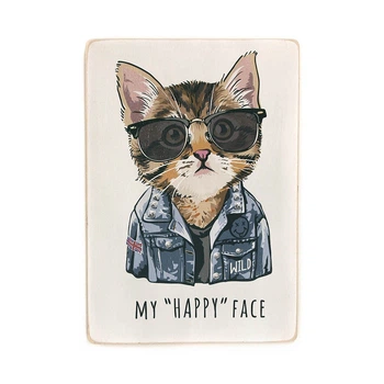 Дерев'яний постер Wood Posters "My happy face" (A2 формат, фанера) (pvh2153)