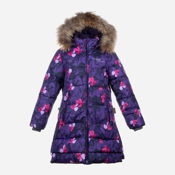 Дитяче зимове пухове пальто для дівчинки Huppa Parish 12470055-81053 116 см Фіолетове (4741468686530)