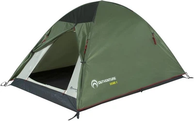 Палатка для походов Outventure для 2 человек DOME 2 Темно-зеленый (EOUOT01574)