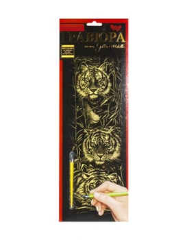 Гравюра Dankotoys Dankotoys Golden Metallic: Тигры B2 (66383)