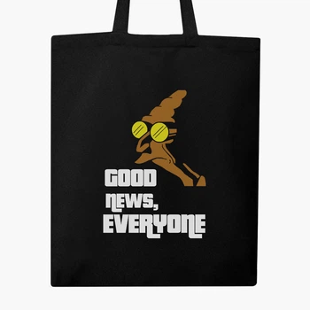 Еко сумка шопер Професор Фарнсворт Футурама (Professor Farnsworth Futurama) (9227-1997) 41x35 см Чорний