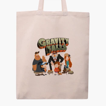 Эко сумка шоппер Гравити Фолз (Gravity Falls) (9227-2628) 41x35 см Бежевый